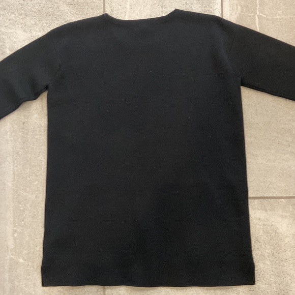 Jcrew 100% Merino Wool Sweater w/ Leather Pockets, Sz XS - Picture 5 of 7